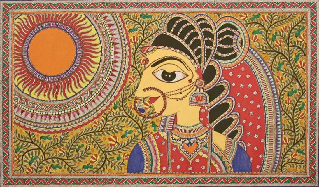 Mithila Painting by Mukti Jha
