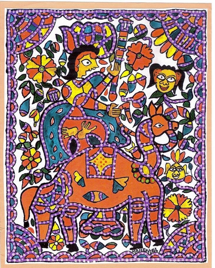 mahendra shah 6 mithila paintings 1 